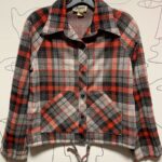 1970S CROPPED PLAID JACKET WITH FRONT POCKETS