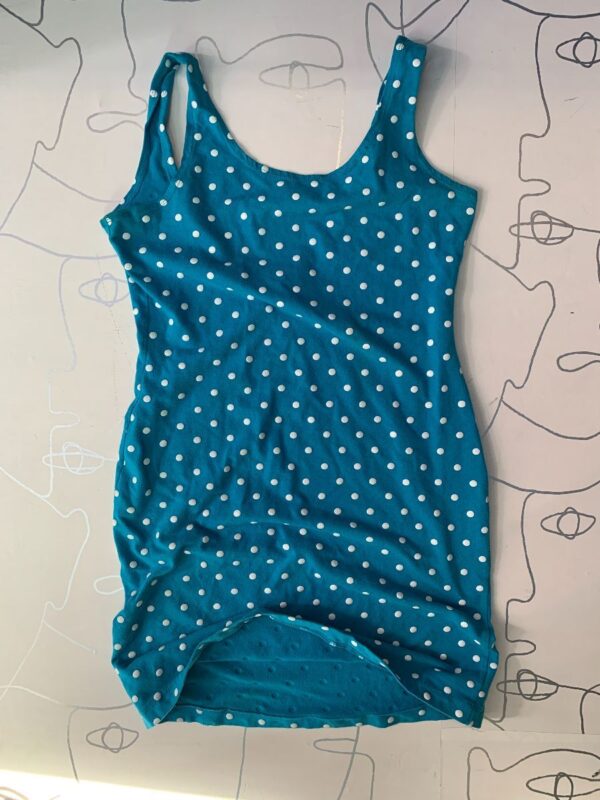 product details: AS-IS STRETCHY POLKA DOT BODYCON DRESS AS-IS photo