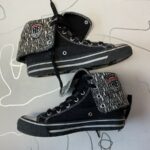 RAD VISION STREETWEAR HIGH TOP FOLD DOWN ALL OVER PRINTED CANVAS SNEAKERS