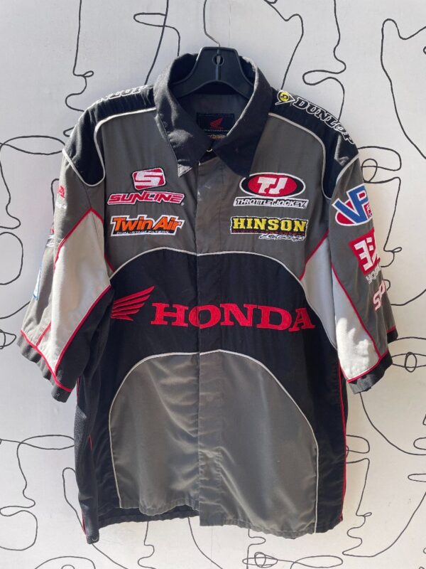product details: ALLOVER LOGO EMBROIDERED HONDA RACING SHIRT photo