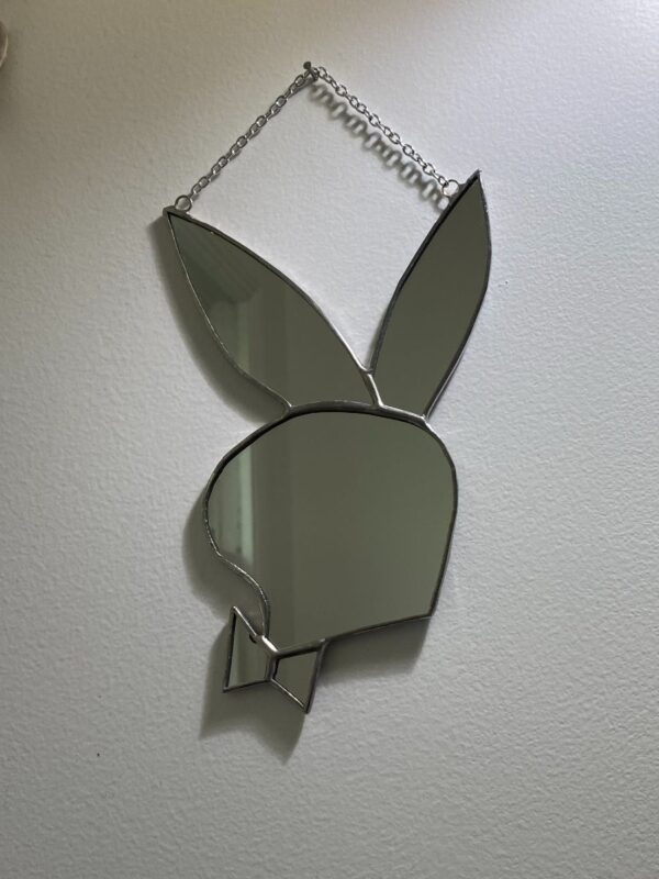 product details: PLAYBOY BUNNY MIRROR HANGING WALL DECOR *LOCAL ARTIST photo