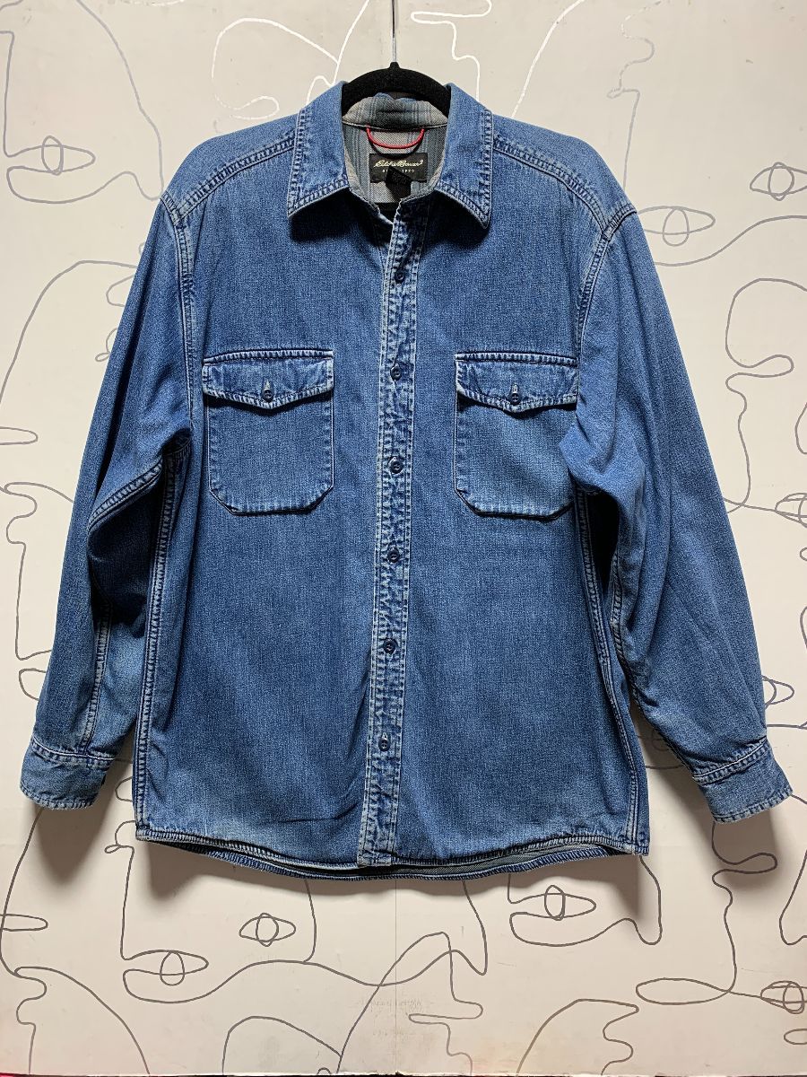 Sun River Clothing Co Men's Denim Button Down Shirt Fleece Lined Jacket  Size XL | Line jackets, Mens denim, Clothing co