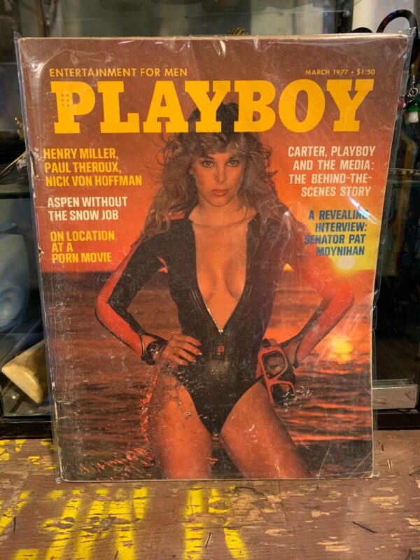 product details: PLAYBOY MAGAZINE | MARCH 1977 | ON LOCATION AT A PORN MOVIE photo