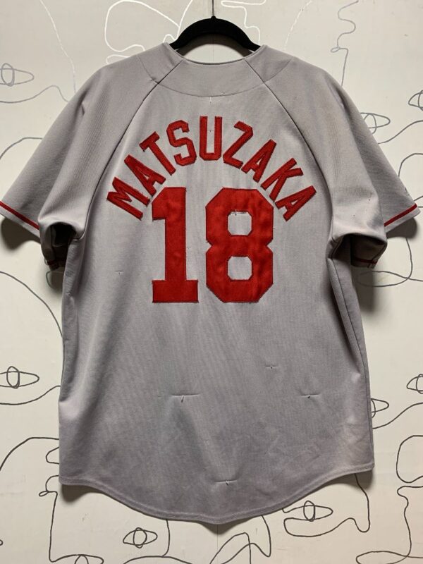 product details: MLB BOSTON REDSOX BASBBALL JERSEY #18 MATSUZAKA photo