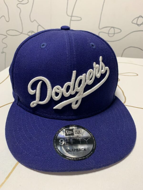 product details: MLB LOS ANGELES DODGERS EMBROIDERED SCRIPT LOGO SNAPBACK HAT photo