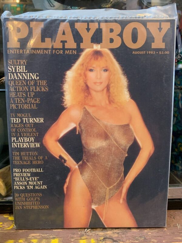 product details: PLAYBOY MAGAZINE | AUGUST 1983 | SYBIL DANNING QUEEN OF ACTION FLICKS photo
