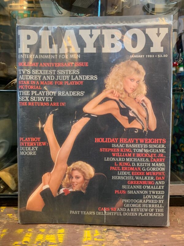 product details: PLAYBOY MAGAZINE | JANUARY 1983 | TVS SEXIEST SISTERS AUDREY JUDY LANDERS photo
