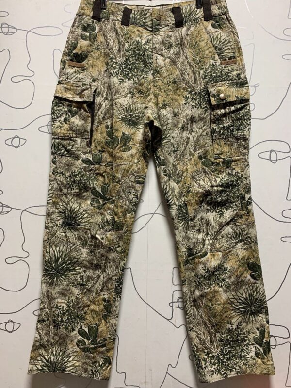 product details: BEYOND WILD PLANT LIFE ALL OVER PRINT CARGO UTILITY PANTS photo
