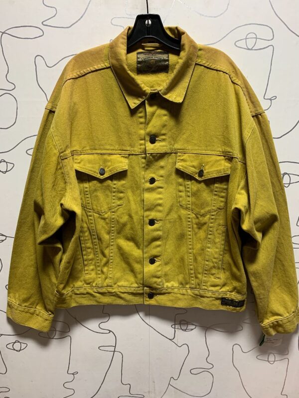 product details: RAD 1990S DEADSTOCK MUSTARD YELLOW DENIM JACKET AS-IS photo