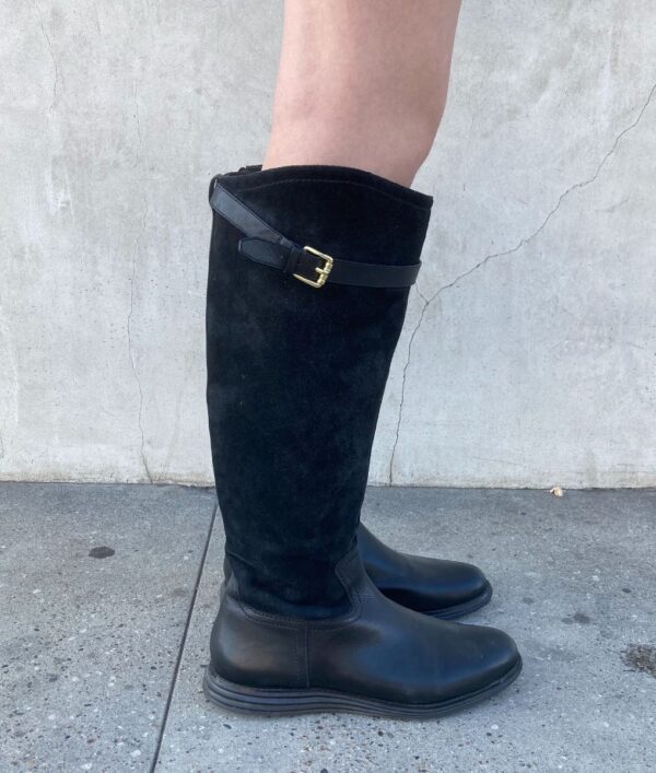 product details: BOOTS LEATHER SUEDE KNEE HIGH photo