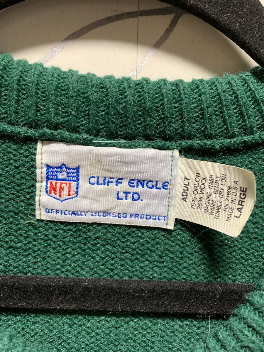 Nfl Green Bay Packers Cliff Engle Collectors Wool Blend Sweater ...