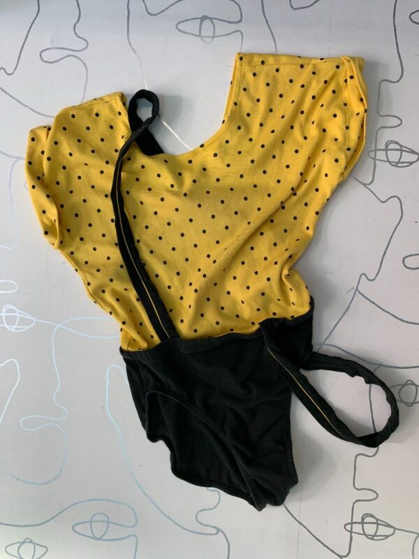 product details: 1980S POLKADOT WORKOUT BODYSUIT photo