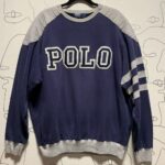 1990S EMBROIDERED POLO RUGBY STYLE PULLOVER SWEATSHIRT AS-IS