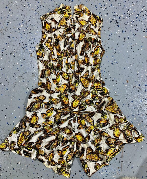product details: 1960S ALLOVER BUTTERFLY PRINT ROMPER #UNREAL photo