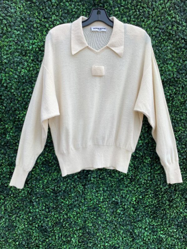 product details: SOFT WOOL KNIT COLLARED SWEATER photo
