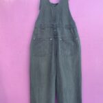 1990S EXTRA BAGGY OLIVE GREEN OVERALLS