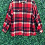 POLO RALPH LAUREN HEAVY WOOL BLEND FLANNEL WITH FRONT BUTTON POCKETS