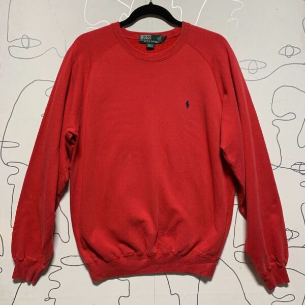 product details: SOFT RALPH LAUREN POLO PULLOVER SWEATSHIRT W/ SMALL EMBROIDERED POLO ICON photo