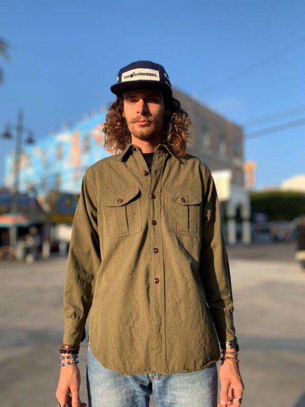 product details: *DISTRESSED CLASSIC GENUINE BOY SCOUTS OF AMERICA LONG SLEEVE BUTTON UP SHIRT photo