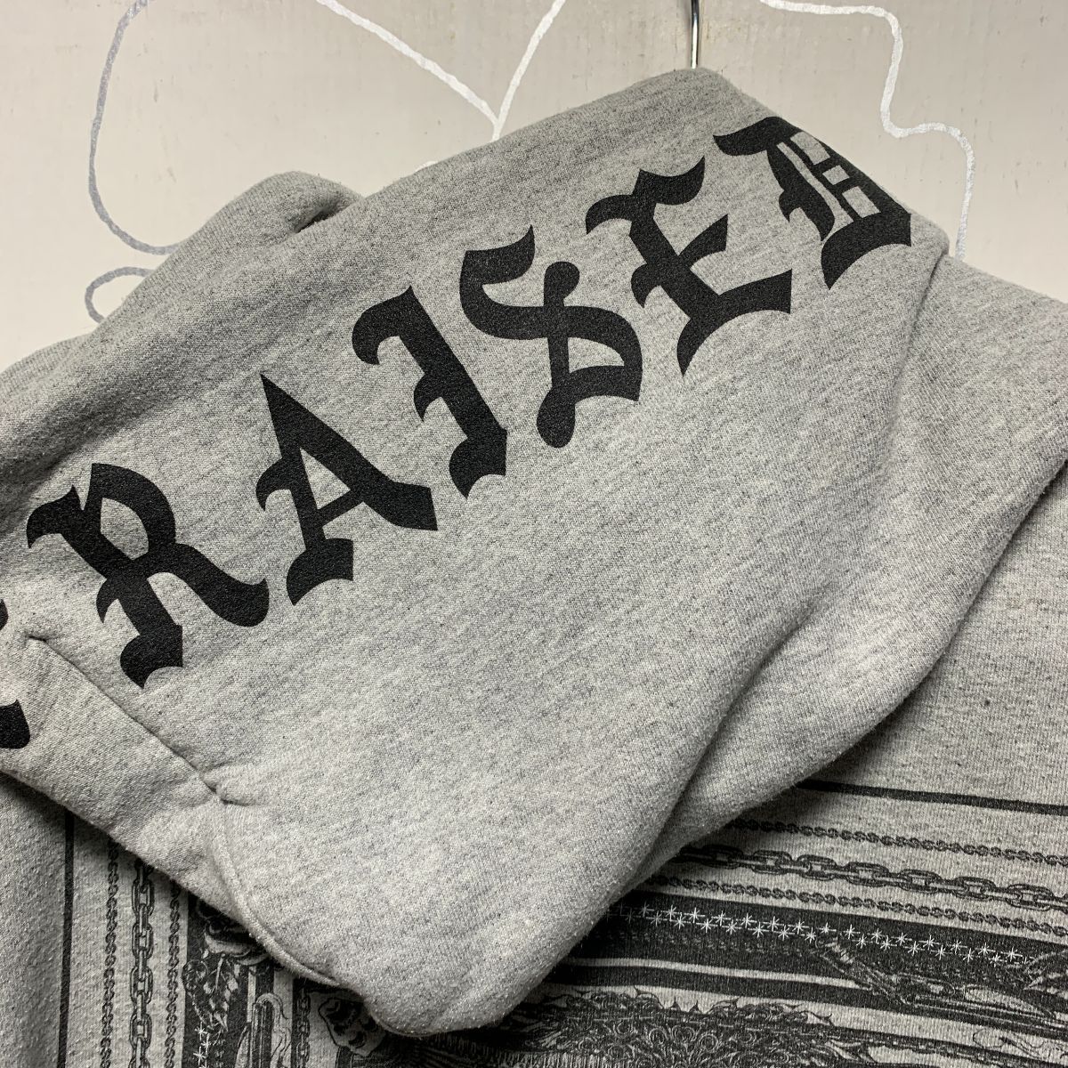 Born X Raised Hooded Sweatshirt With Design Print On Hood