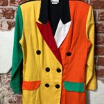 COLORBLOCK DOUBLE BREASTED BLAZER