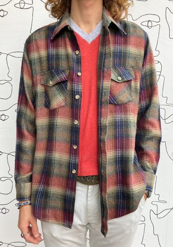 product details: AS-IS VINTAGE SEARS SUPER SOFT ACRYLIC FLANNEL SHIRT photo