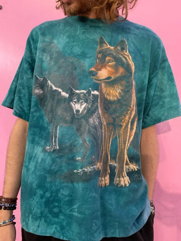 product details: AS-IS WOLFPACK GRAPHIC UTICA ZOO T-SHIRT WITH MARBLE WASH SINGLE STITCH photo