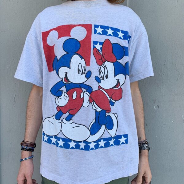 product details: MICKEY AND MINNIE U.S.A STARS AND STRIPES T SHIRT photo