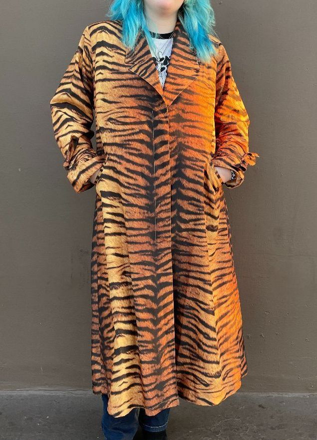 Tiger Print Trench Coat - Ready-to-Wear 1ABEDI