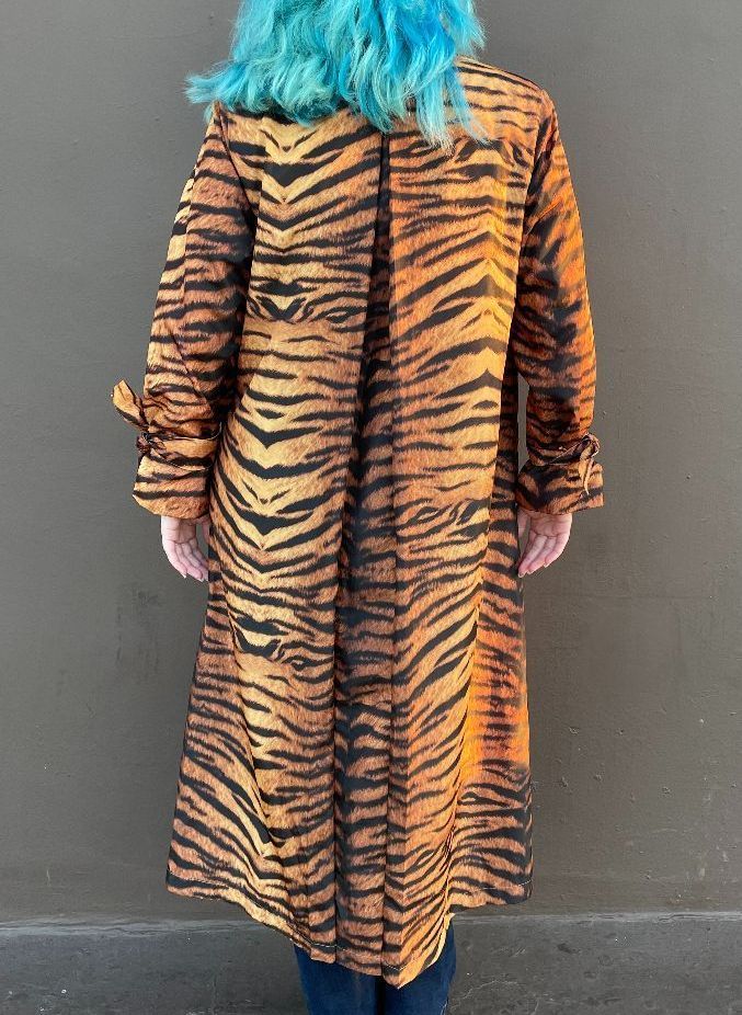 Tiger Print Trench Coat - Ready-to-Wear 1ABEDM