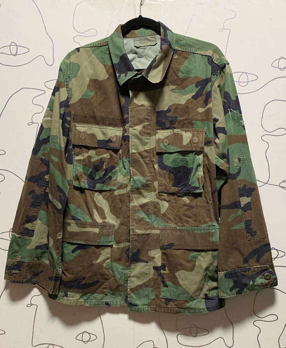 Camouflage Army Fatigues Jacket | Boardwalk Vintage