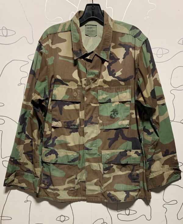 product details: AWESOME VINTAGE TRADITIONAL CAMOUFLAGE ARMY FATIGUES JACKET photo
