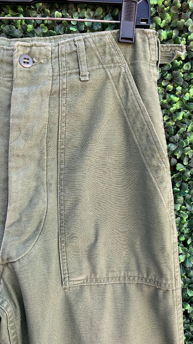 Classic Military Fatigue Trouser Pants Smaller Fit | Boardwalk Vintage