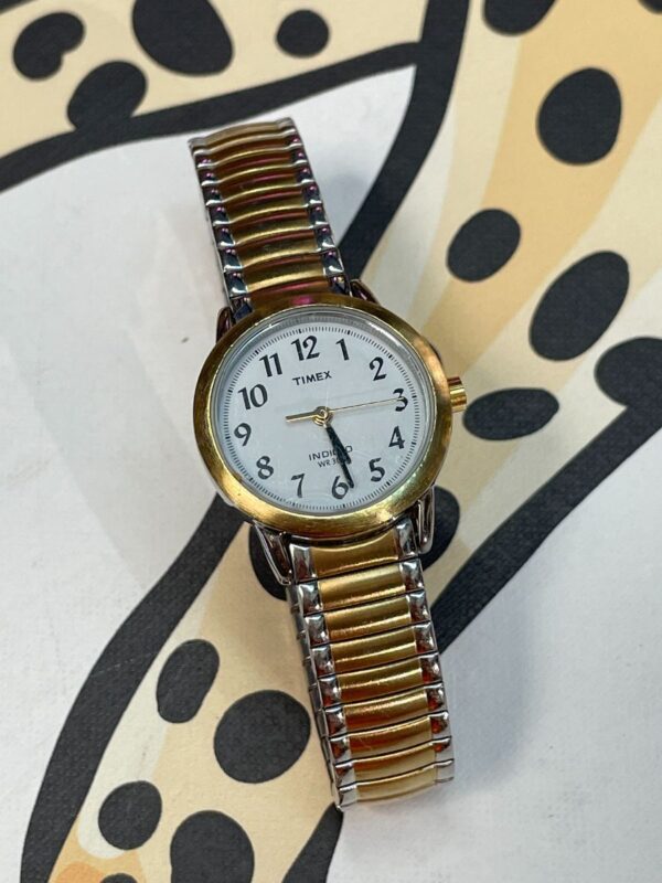 product details: CLASSIC WOMENS TIMEX MENS WATCH STRETCH BAND photo
