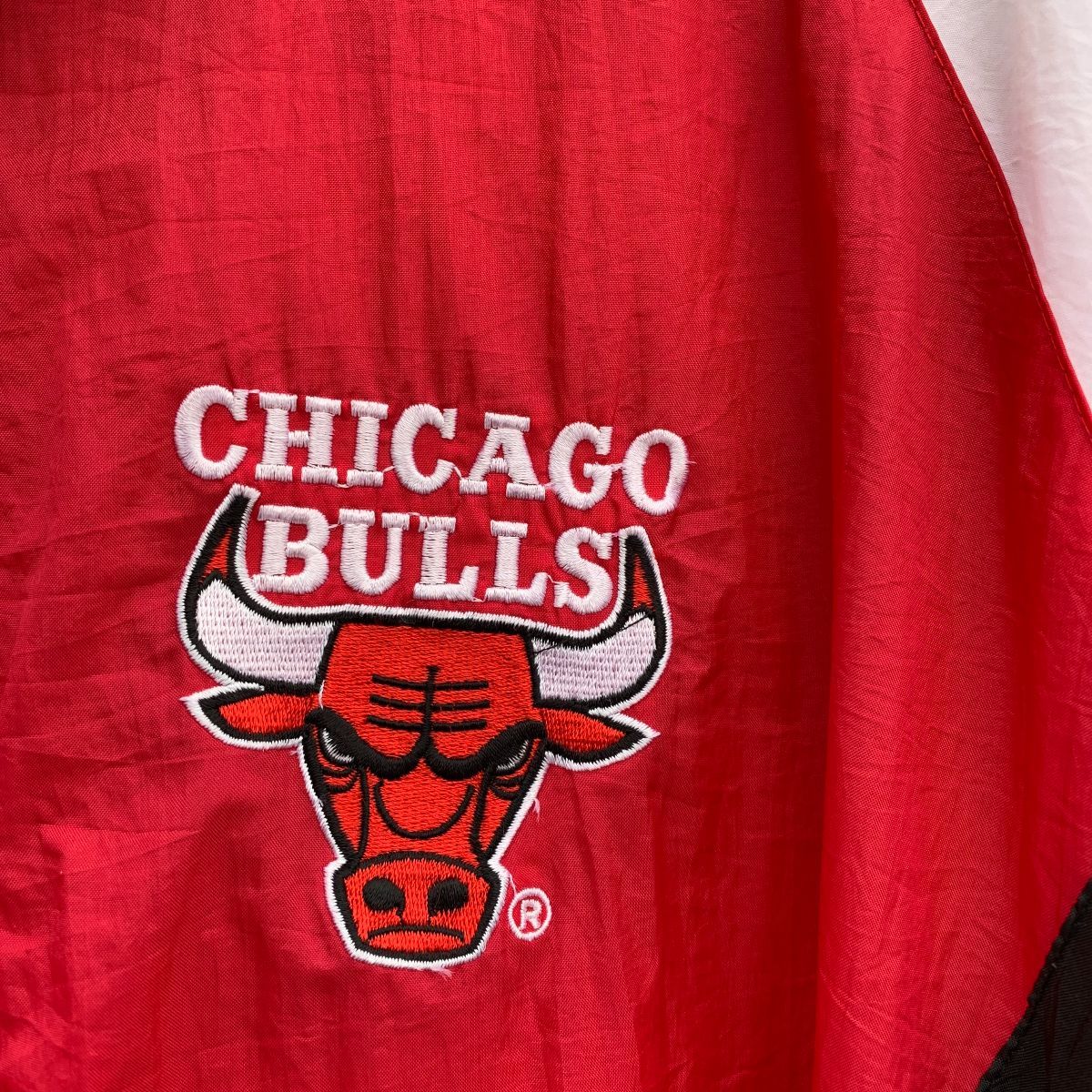 1990s Color-block Nba Chicago Bulls Windbreaker Jacket As-is