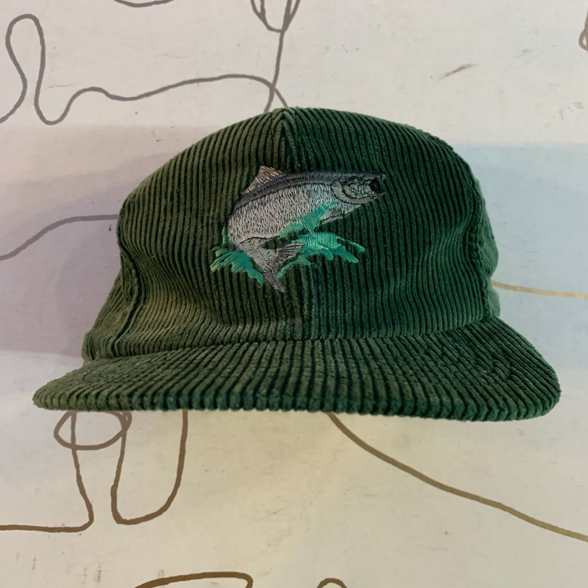 Corduroy Big Fish Snapback Hat