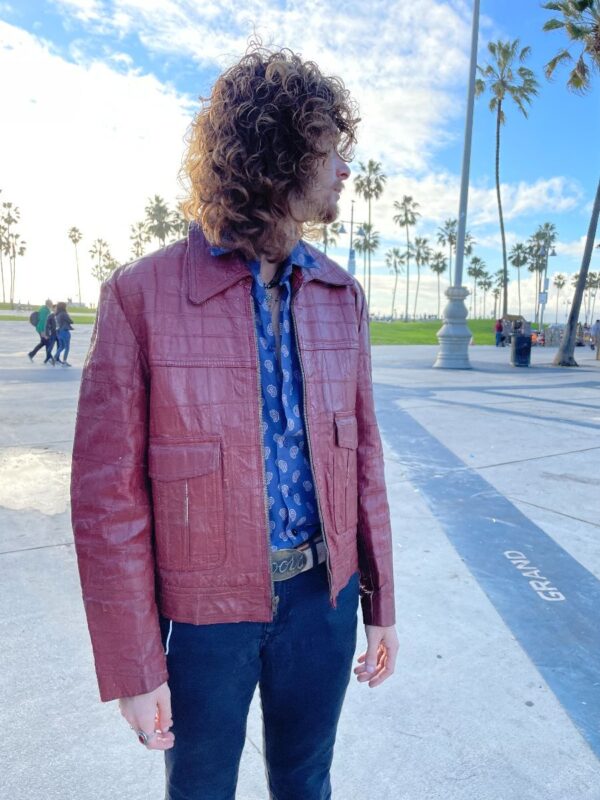 product details: AWESOME 1970S PATCHWORK LEATHER JACKET AS-IS photo
