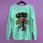 HAND DYED 14K LOVE 24K GOLD GRAPHIC CREWNECK SWEATSHIRT AS-IS