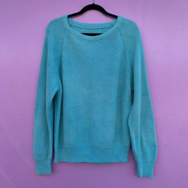 product details: LONG SLEEVE CROCHET HAND DYED SWEATER photo