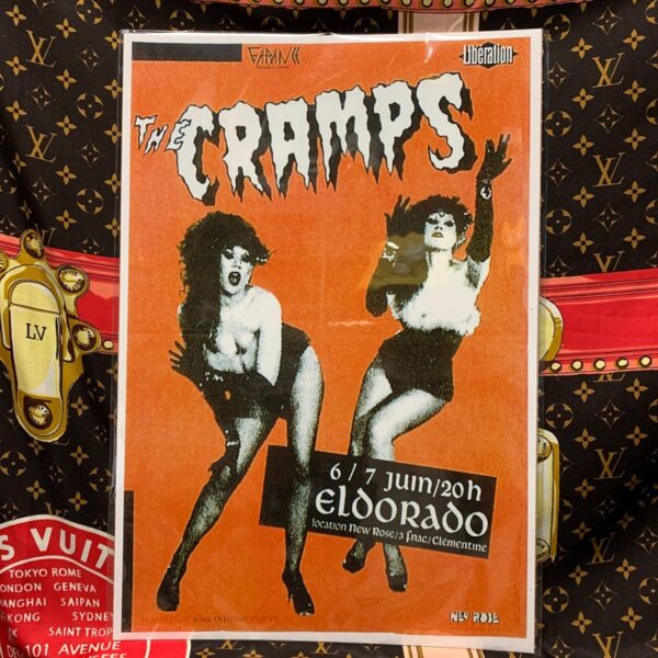 product details: THE CRAMPS AT EL DORADO PARIS CONCERT GRAPHIC POSTER photo