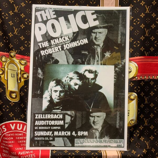 product details: THE POLICE AND THE KNACK ROBERT JOHNSON LIVE AT ZELLERBACH AUDITORIUM UC BERKELEY CAMPUS photo