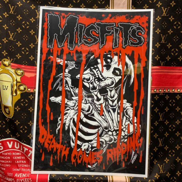 product details: BLOODY MISFITS DEATH COMES RIPPIN GRAPHIC POSTER photo