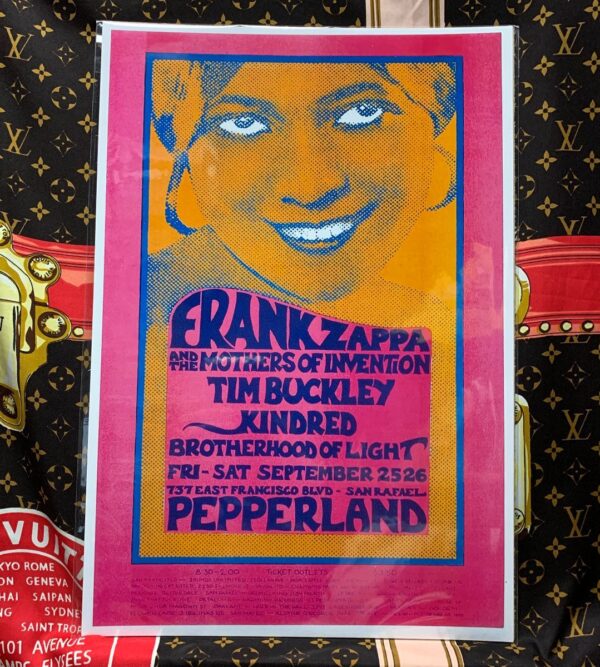 product details: TRIPPY FRANK ZAPPA AND THE MOTHERS OF INVENTION POSTER LIVE IN SAN RAFAEL photo