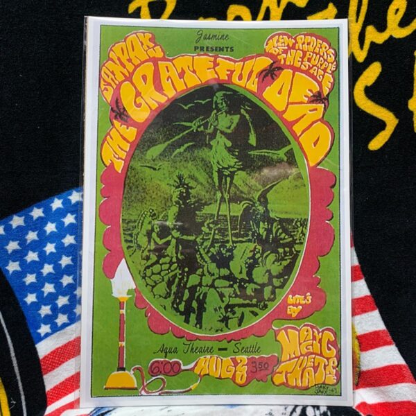 product details: PYSCHEDELIC GRATEFUL DEAD GRAPHIC LIVE AT THE AQUA THEATER IN SEATTLE photo