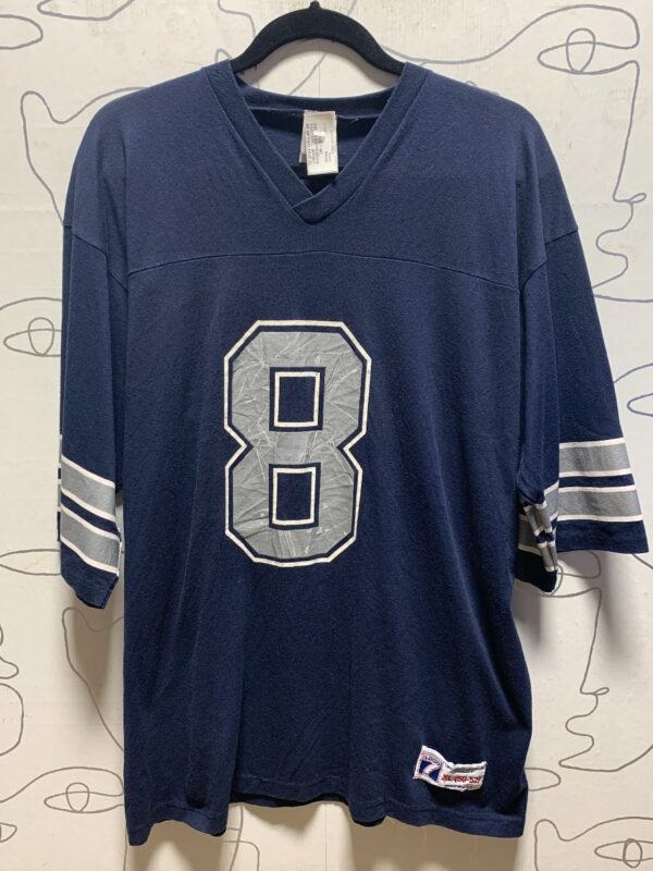 product details: NFL DALLAS COWBOYS FOOTBALL JERSEY #8 AIKMAN AS-IS photo