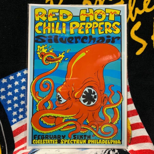 product details: RED HOT CHILI PEPPERS SILVERCHAIR GRAPHIC OCTOPUS POSTER photo