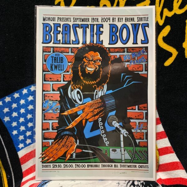 product details: THE BEASTIE BOYS GRAPHIC POSTER LIVE WITH TALIB KWELI 2004 photo