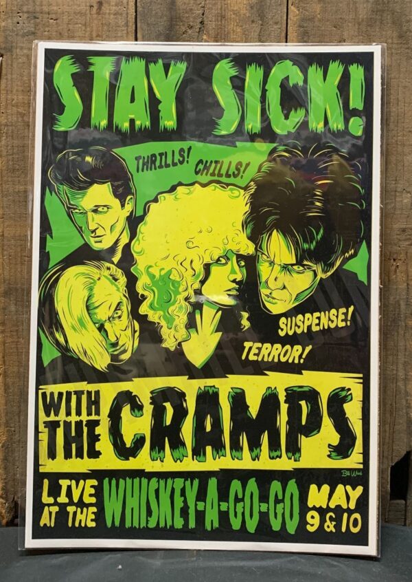product details: STAY SICK WITH THE CRAMPS LIVE AT THE WHISKEY A GO GO POSTER photo