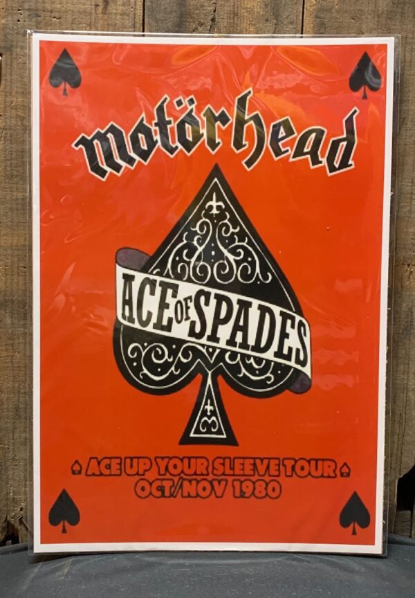 product details: MOTORHEAD ACE UP YOUR SLEEVE 1980 TOUR POSTER photo