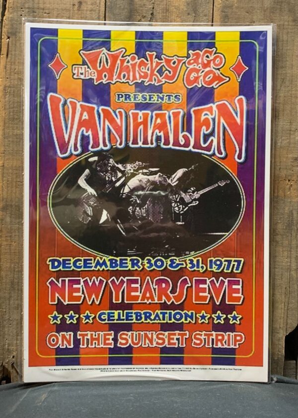 product details: VAN HALEN LIVE AT THE WHISKEY A GO GO NYE 1977 POSTER photo